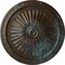 Ekena Millwork Alexa Ceiling Medallion (Fits Canopies up to 3"), Hand-Painted Bronze Blue Patina, 15"OD x 1 3/4"P CM14AXBBS - alternate 1